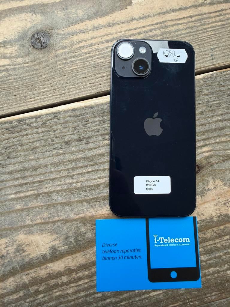Iphone 14 midnight 128 GB met garantie 100%, Ophalen of Verzenden, Zo goed als nieuw, Overige typen, Apple iPhone