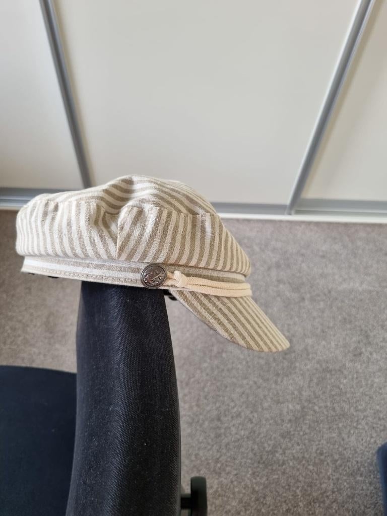 gestreepte pet, Kleding | Dames, Ophalen of Verzenden, Zo goed als nieuw, One size fits all, Pet