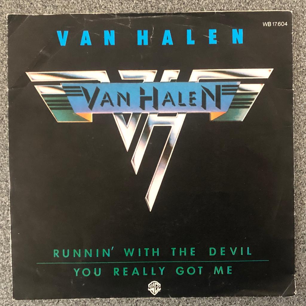 Van Halen - Runnin' With The Devil 7" Vinyl, Gebruikt, 10 inch, Single, Ophalen of Verzenden