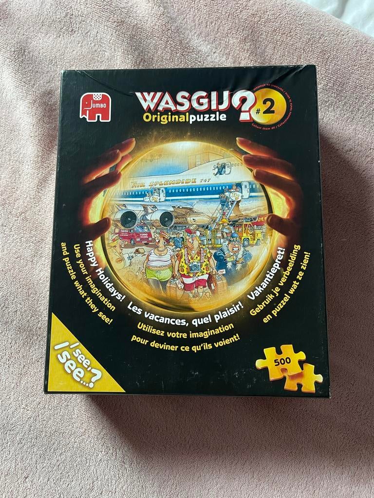 Wasgij Original 2: Vakantiepret! 500 stukjes puzzel, Ophalen of Verzenden, 500 t/m 1500 stukjes, Zo goed als nieuw, Legpuzzel