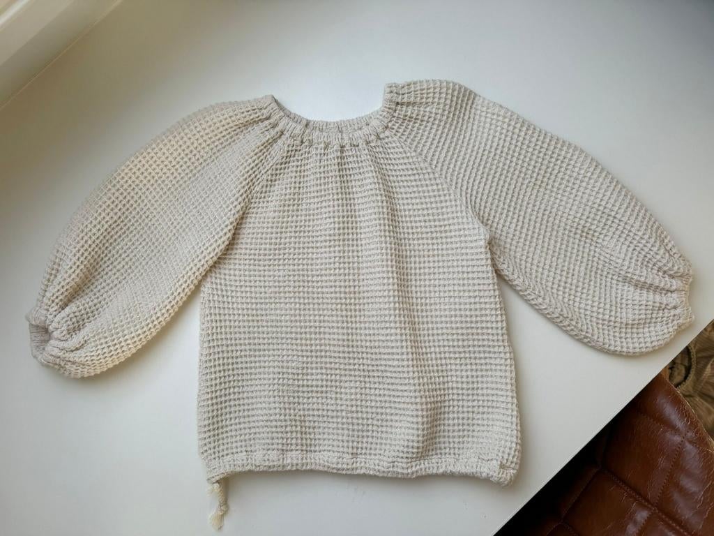 Top Moonbeam Collective 110 116 wafelstof nieuwstaat, Meisje, Moonbeam collective, Ophalen of Verzenden, Zo goed als nieuw