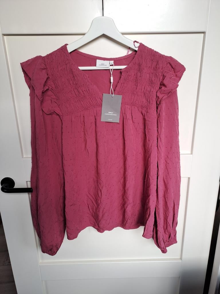 Nieuwe Only Carmakoma blouse, Maat 42, Maat 42/44 (L), Nieuw, Ophalen of Verzenden, Roze