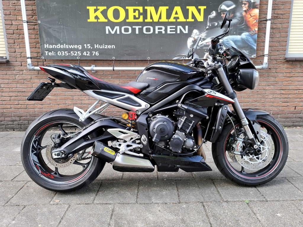 TRIUMPH STREET TRIPLE 765 RS (bj 2018) Arrow 765RS topstaat, Motorrijbewijs A, Bedrijf, 765 cc, Meer dan 35 kW