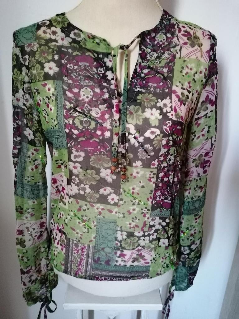 SUPER LEUK blousje groen met div. kleuren van ONLY mt. 36, Kleding | Dames, Blouses en Tunieken, Nieuw, Ophalen of Verzenden, Maat 36 (S)