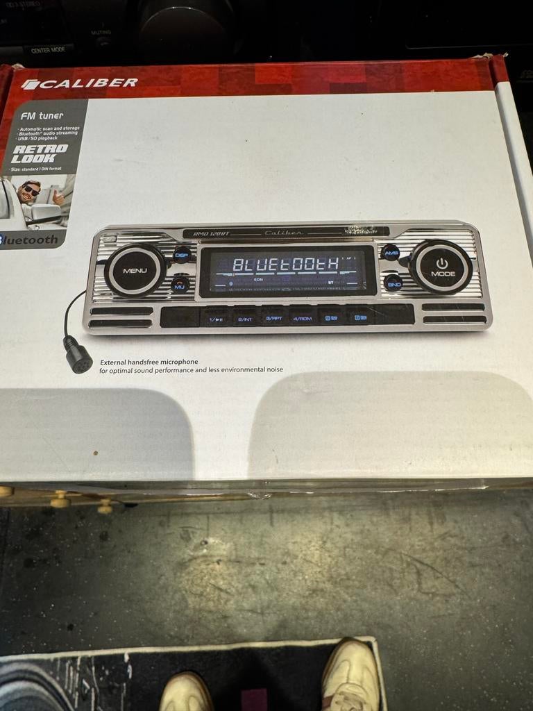 Retro Autoradio Caliber RMD120BT voor Oldtimer met Bluetooth, Ophalen, Nieuw