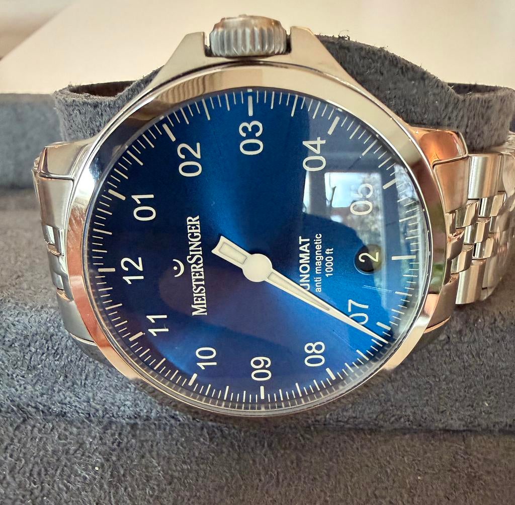 MeisterSinger Unomat UN918, Overige merken, Staal, Staal, Polshorloge