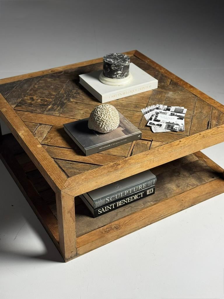 Salontafel vierkant versailles eiken, Ophalen