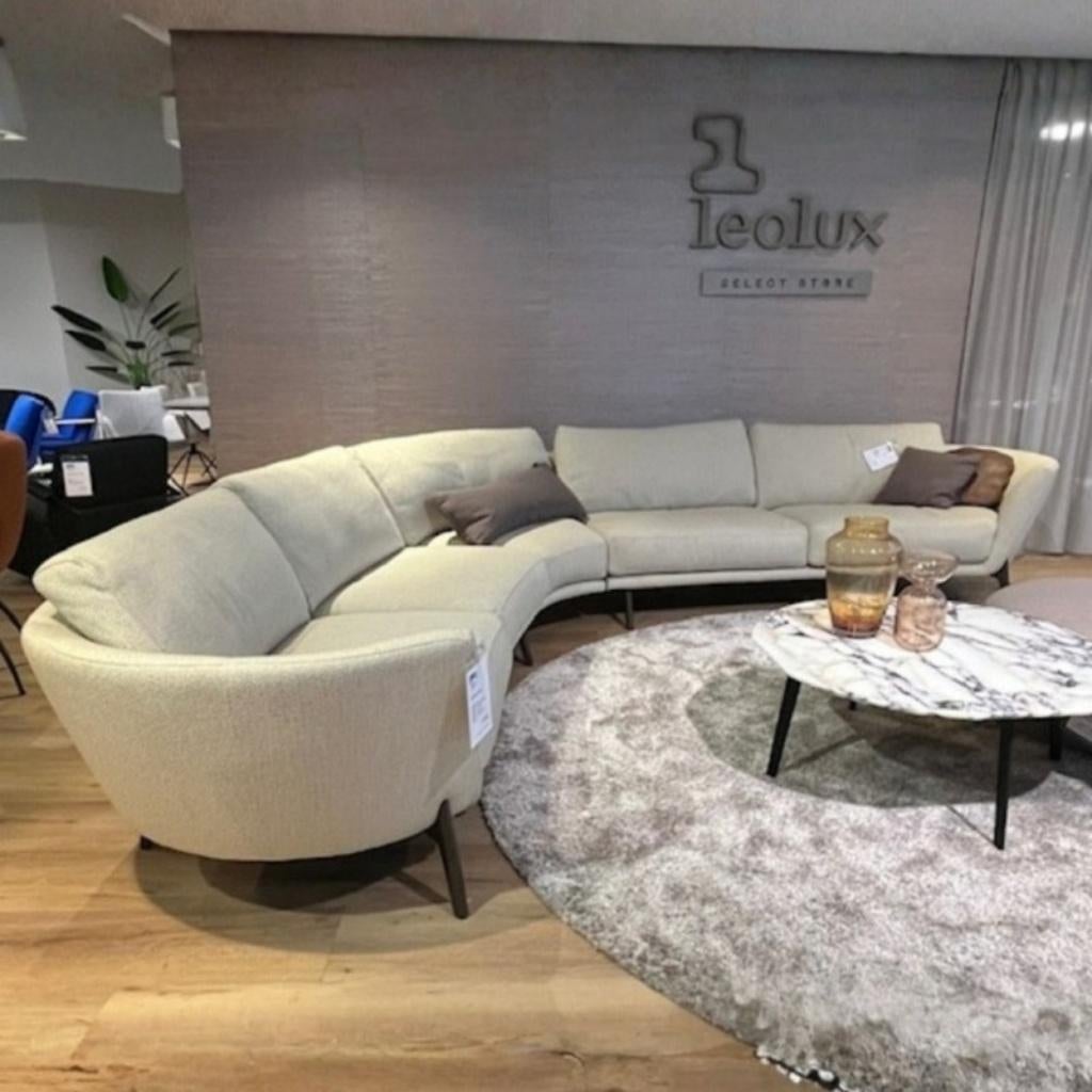 Leolux Hoekbank Rego Curved, Ophalen, Design, Hoekbank, Vierpersoons of meer