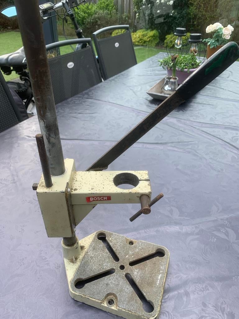 Bosch Boorstandaard - Vintage Boorkolom, Ophalen of Verzenden, Gebruikt, Kolomboormachine