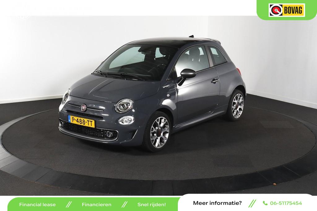 Fiat 500 1.0 Hybrid Sport - Navi Apple/Android - Climate - P, 4 stoelen, Leder en Stof, Origineel Nederlands, Bedrijf