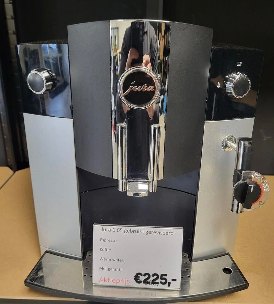 Jura C65 gereviseerd Aroma + €225,-, 10 kopjes of meer, Ophalen of Verzenden, Koffiemachine, Koffiebonen