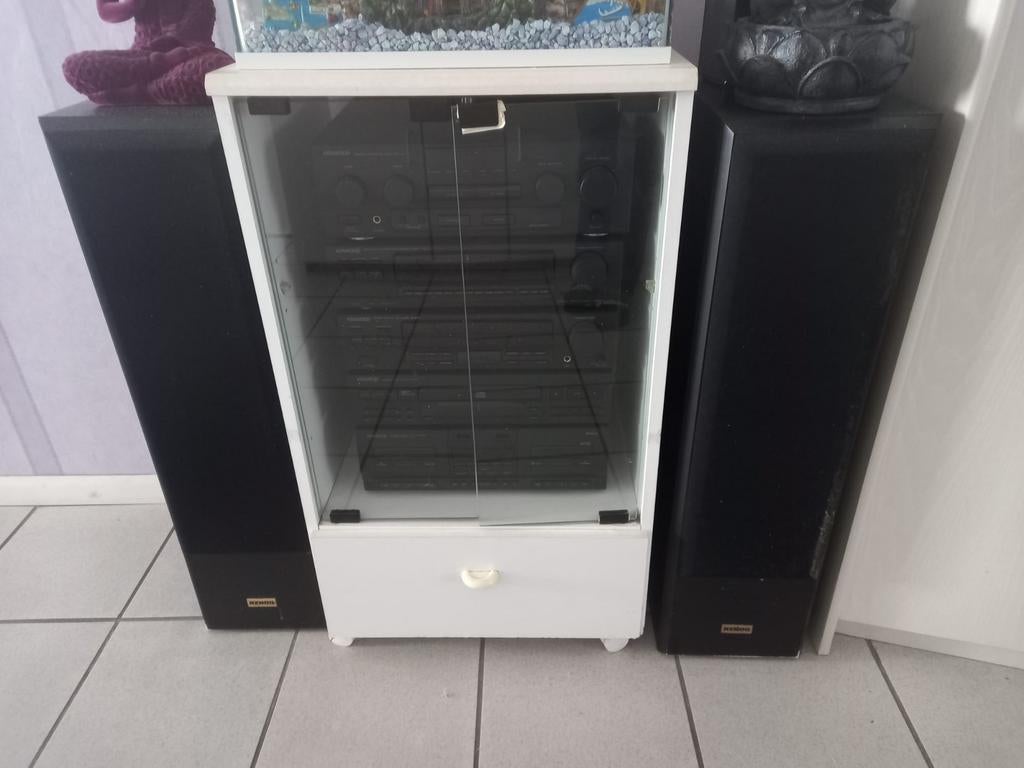 Kenwood stereo en box, Ophalen, Gebruikt, Audio