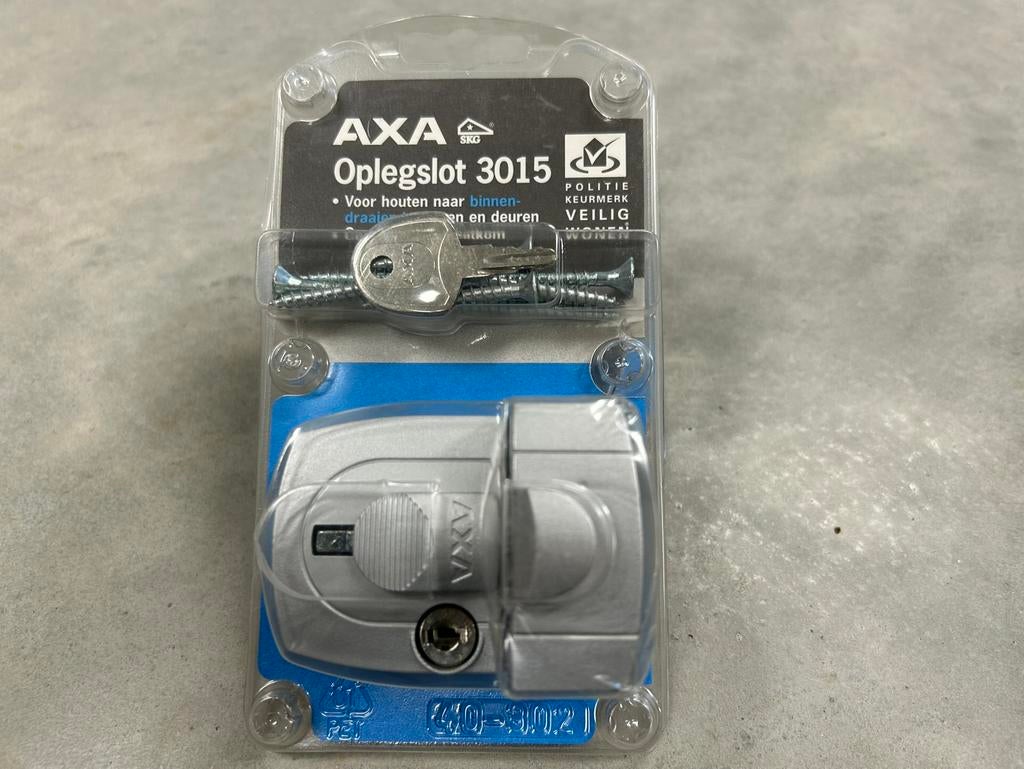 AXA Oplegslot 3015 - Nieuw! - 1 tot 3 Stuks -  SKG* - Zilver, Ophalen of Verzenden, Nieuw, Buitendeur
