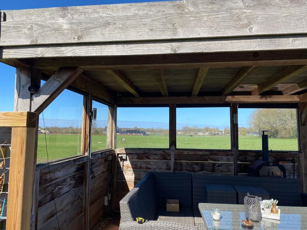 Ramen Ruiten Glasplaten Veiligheidsglas, Ophalen, Gebruikt, Veranda