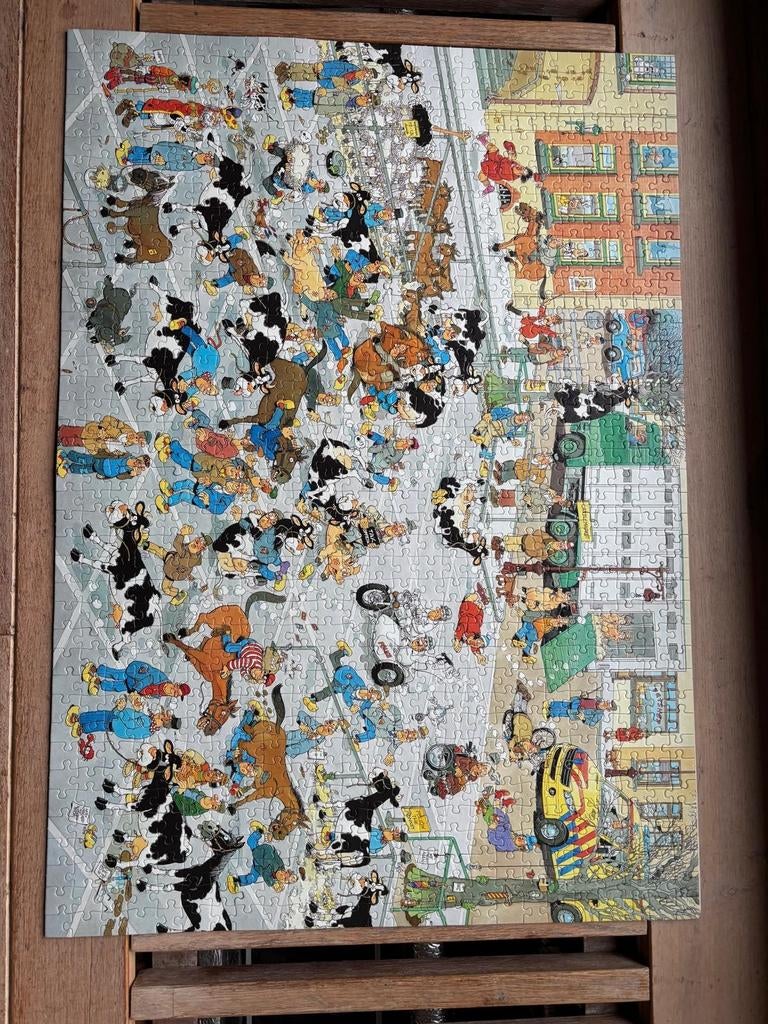 Jan van haastren vee markt 1000 stukjes, Ophalen, 500 t/m 1500 stukjes, Zo goed als nieuw