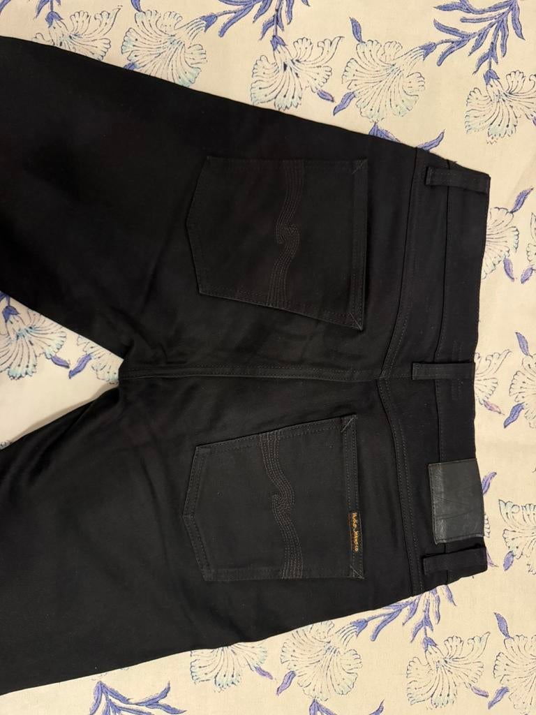 Nudie Jeans - Lean Dean - Dry Ever Black (31/30), Ophalen, Zo goed als nieuw, Zwart