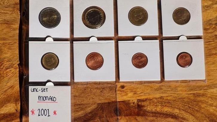 UNC set Monaco 2001, Ophalen of Verzenden, Koningin Beatrix, 2½ gulden