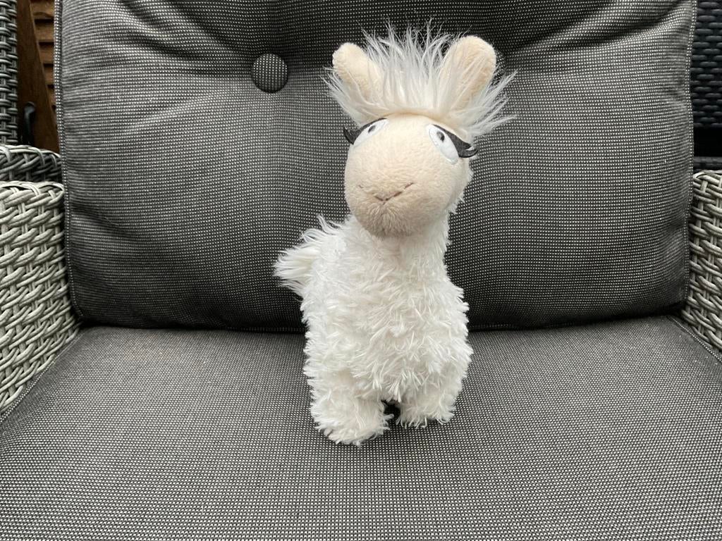 Nieuwe witte lama of alpaca meisje knuffel 20/25cm, Ophalen, NICI, Overige karakters, Overige typen