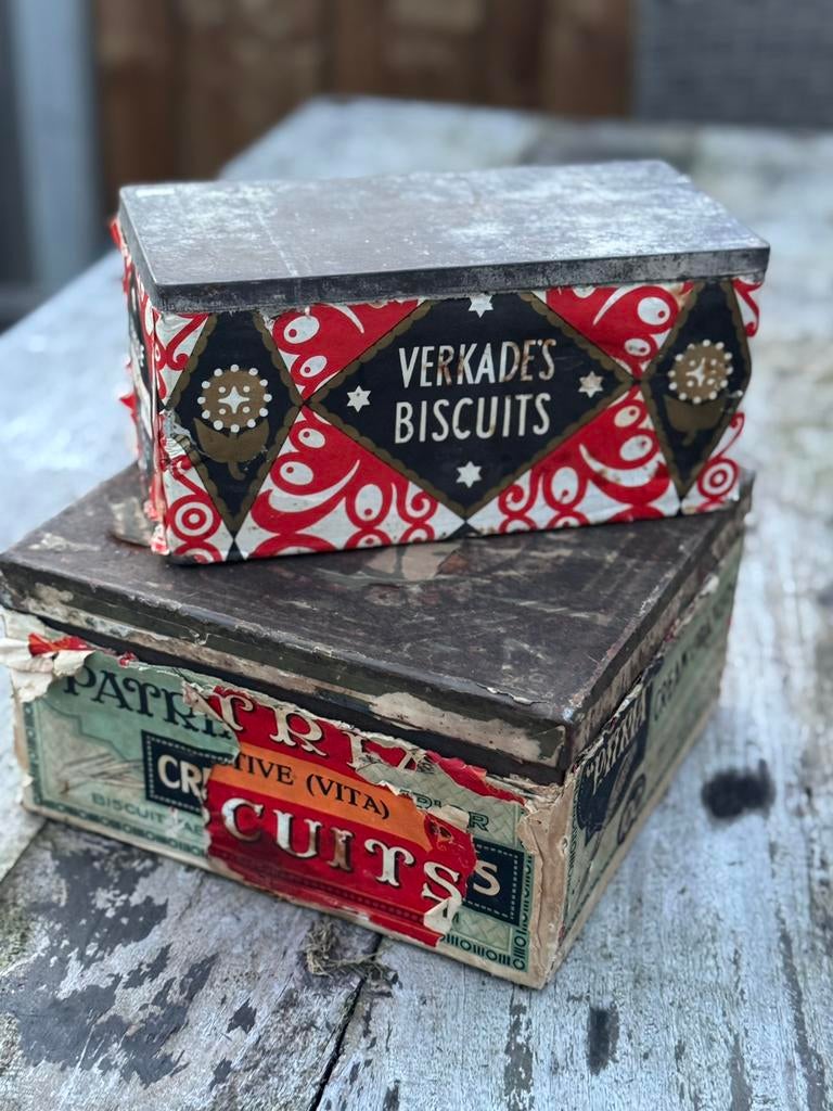 Verkade koek blikken, Ophalen of Verzenden, Zo goed als nieuw, Koek(jes), Verkade