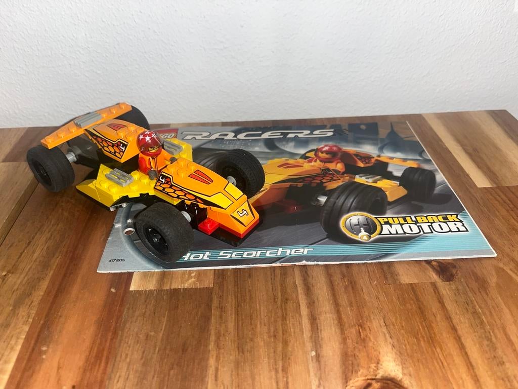 LEGO racers 4584 Hot Scorcher – 100% Compleet!, Compleet, Lego, Ophalen of Verzenden, Zo goed als nieuw