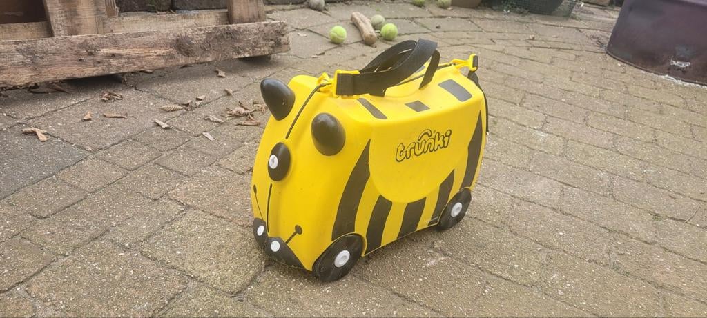 Trunki kinder koffer - Gele bij, Wieltjes, Gebruikt, Hard kunststof, Minder dan 50 cm