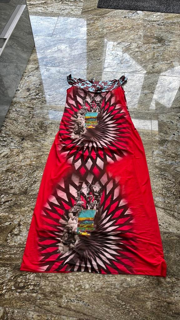 Save the queen jurk maat 46, Kleding | Dames, Ophalen of Verzenden, Zo goed als nieuw, Maat 46/48 (XL) of groter, Onder de knie