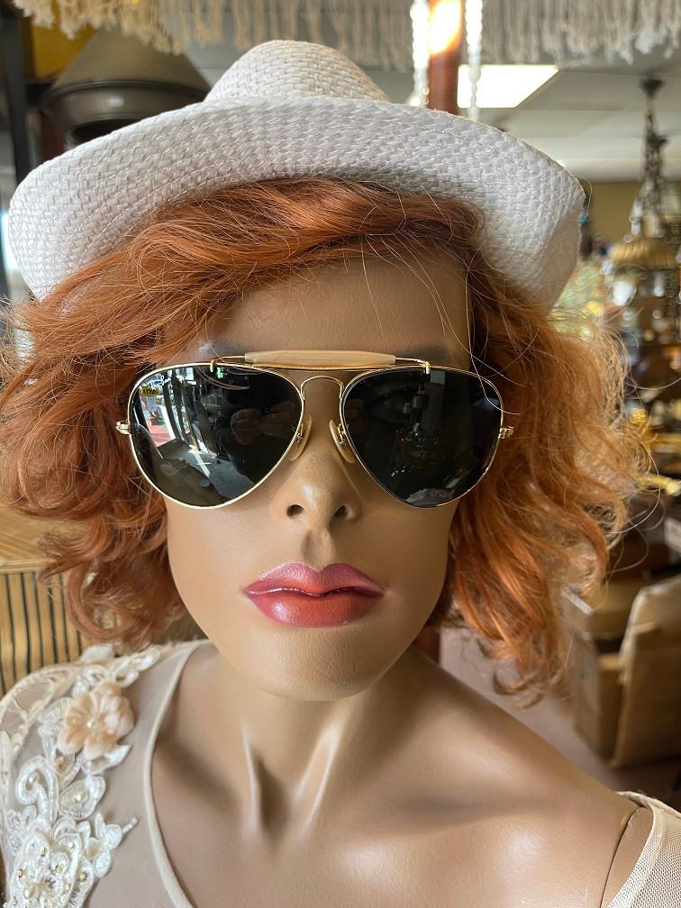 Vintage B&L Ray-Ban Aviator Outdoorsman 58mm zonnebril O7, Ray-Ban USA, Gebruikt, Zonnebril, Overige kleuren