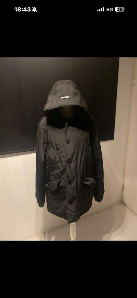 Purewhite winterparka zwart xxl, Ophalen of Verzenden, Zo goed als nieuw, Maat 56/58 (XL), Zwart