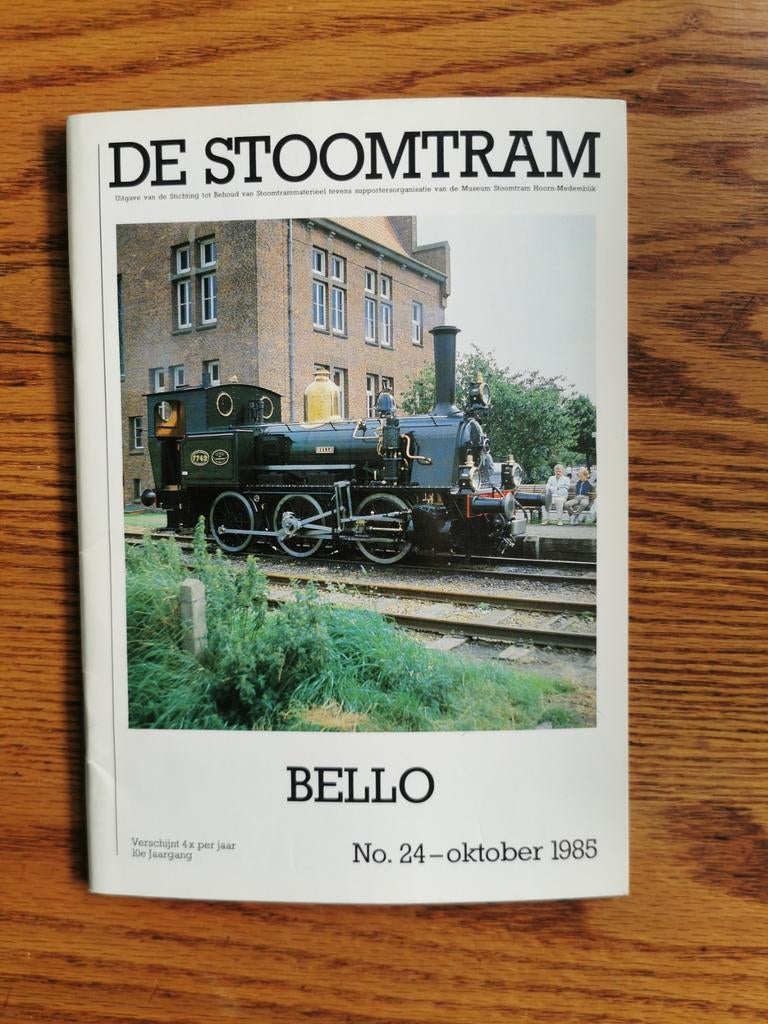 De Stoomtram - Bello No. 24 - Oktober 1985, Boeken, Ophalen of Verzenden, Zo goed als nieuw, Diverse, Trein