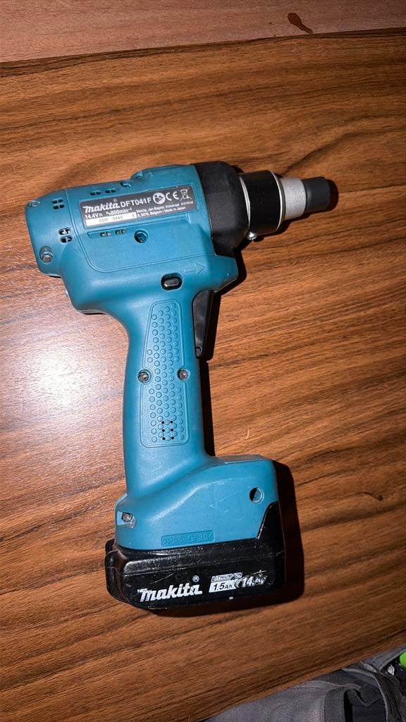 Makita DFT041F accu momentsleutel 1-4 nm instelbaar, Ophalen of Verzenden, Gebruikt, Minder dan 400 watt, Overige typen