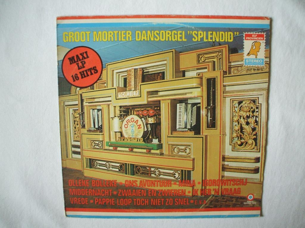 Groot mortier dansorgel Splendid LP, Ophalen of Verzenden, Gebruikt, 12 inch, Levenslied of Smartlap