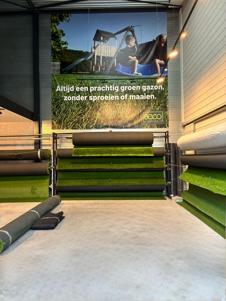 Kunstgras rollen 2,4 en 5 meter breed # ACTIEPRIJZEN, Tuin en Terras, Gras en Kunstgras, Ophalen, Nieuw, 20 m² of meer, Kunstgras