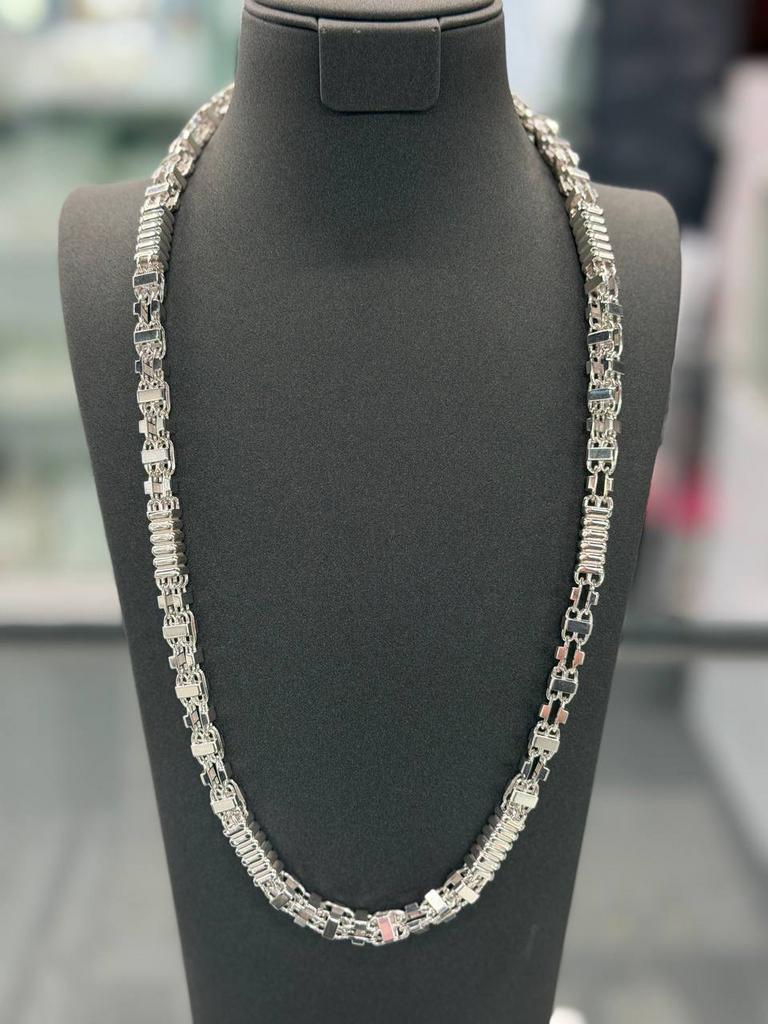 Zilver 925 - Zilveren Ketting - 88.87gr - Nieuw, Ophalen of Verzenden, Nieuw, Zilver, Zilver