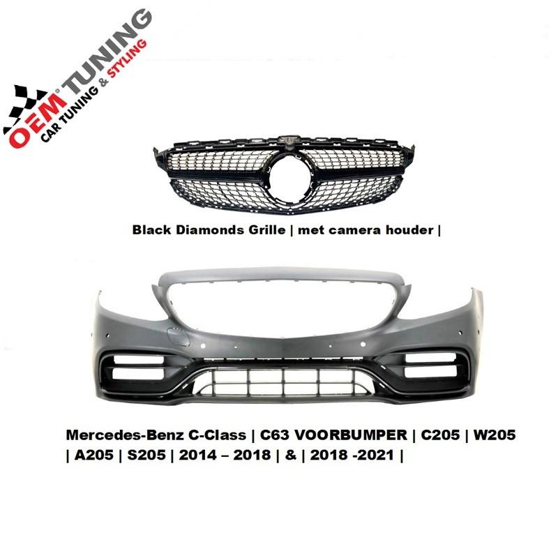 Voorbumper voor C-Klasse W205 C63 AMG Design | 2018-2021 |