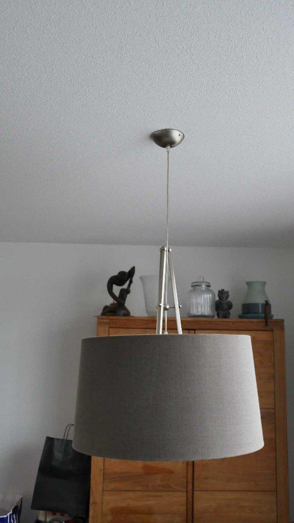 Te koop: Hang- en Vloerlamp van dezelfde serie, Ophalen, Gebruikt, Stof, 150 tot 200 cm