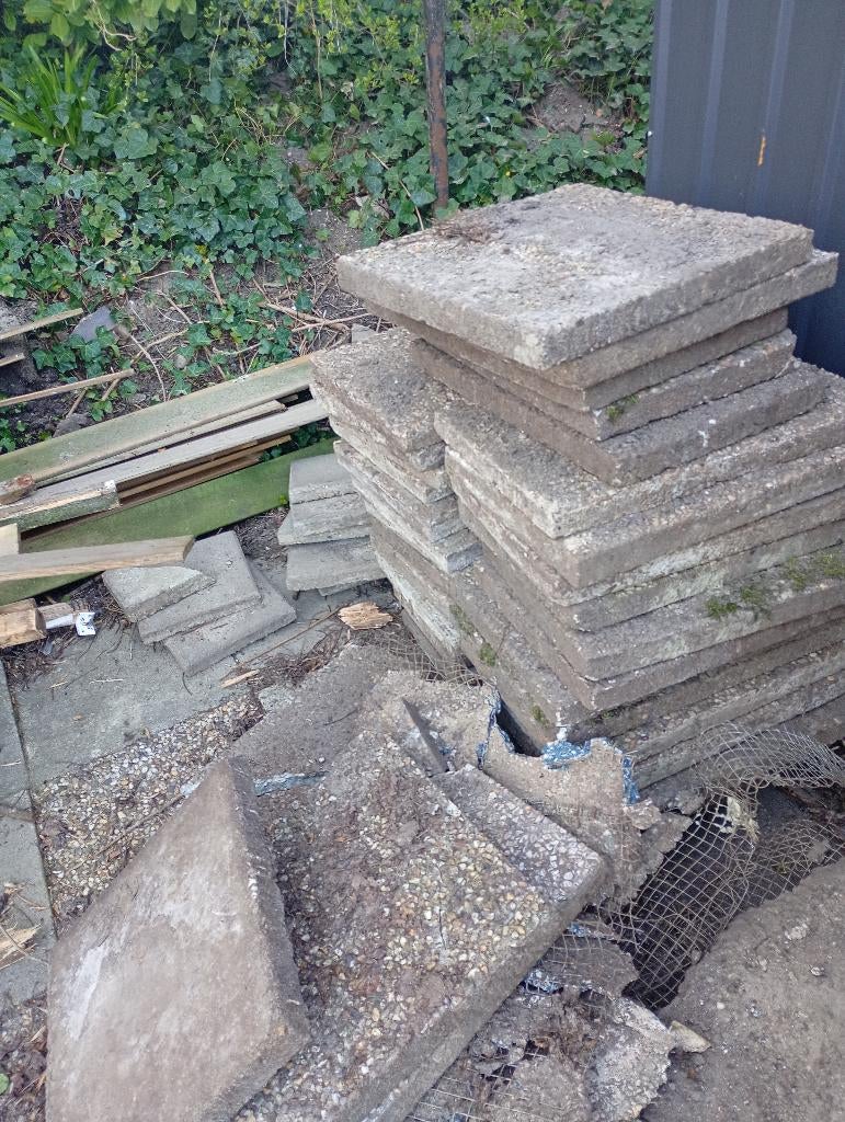 grindtegels, Tuin en Terras, Ophalen, Gebruikt, Overige materialen, Overige typen