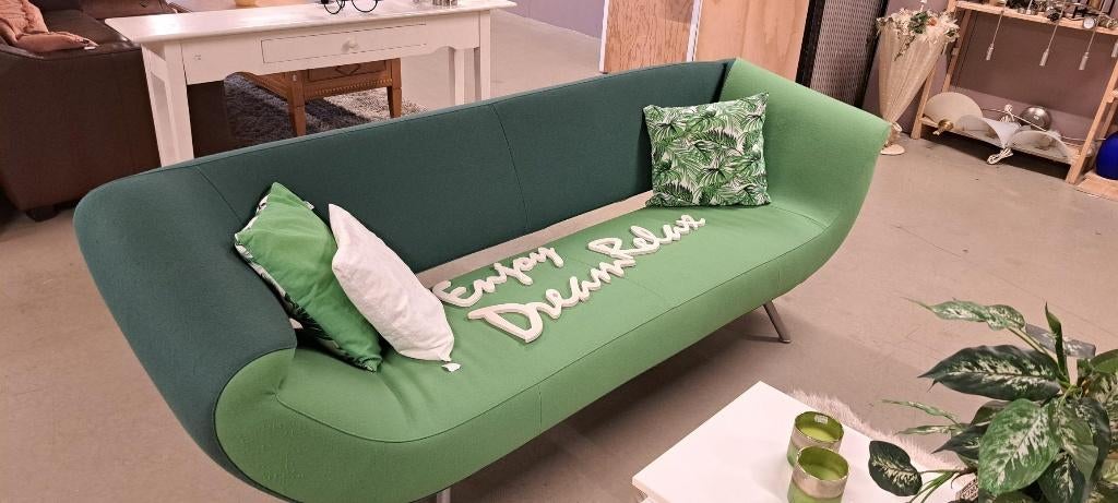 Design bank Leolux, Ophalen, Driepersoons, 75 tot 100 cm, Zo goed als nieuw