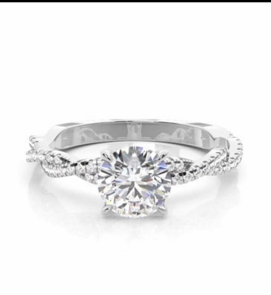 Exclusieve Platina Diamanten Verlovingsring - 1.70 Karaat, Sieraden, Tassen en Uiterlijk, Ringen, Overige materialen, Verzenden