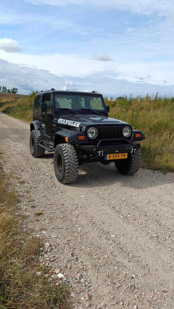 Jeep Wrangler TJ 1998 2.5, 118 pk, 4 cilinders, Zwart, Leder