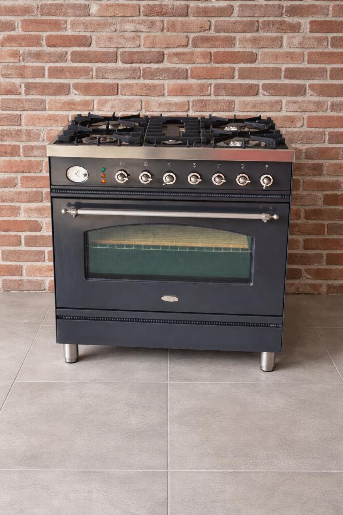 Boretti Gasfornuis 80 cm breed, Ophalen, Warmhoudplaat, 60 cm of meer, Zo goed als nieuw