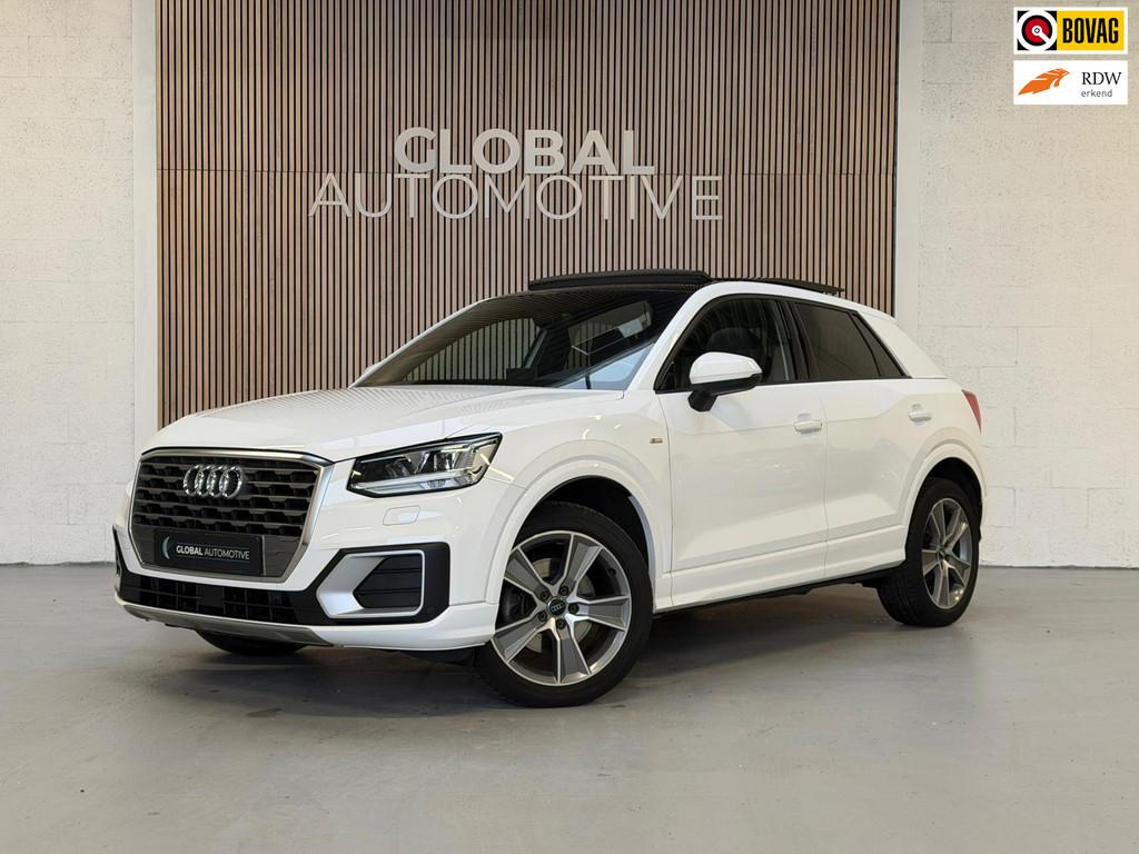 Audi Q2 35 TFSI CoD S LINE - SCHUIFDAK, 4 cilinders, 150 pk, Leder en Stof, Wit