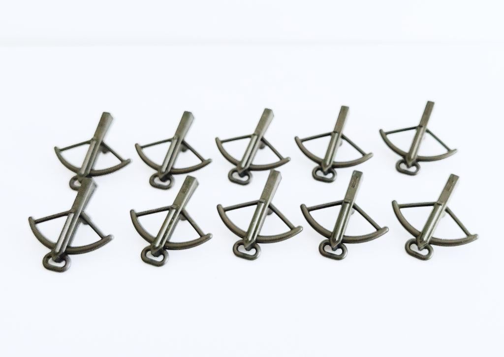 LEGO Minifig Wapen Kruisboog Weapon Crossbow Pearl Dark Gray, Ophalen of Verzenden, Zo goed als nieuw, Losse stenen, Lego