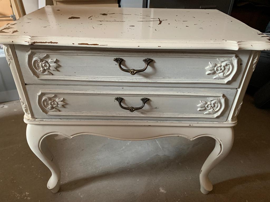 Brocante ladekastje wit, Ophalen, Gebruikt, 1 of 2 laden, 50 tot 100 cm