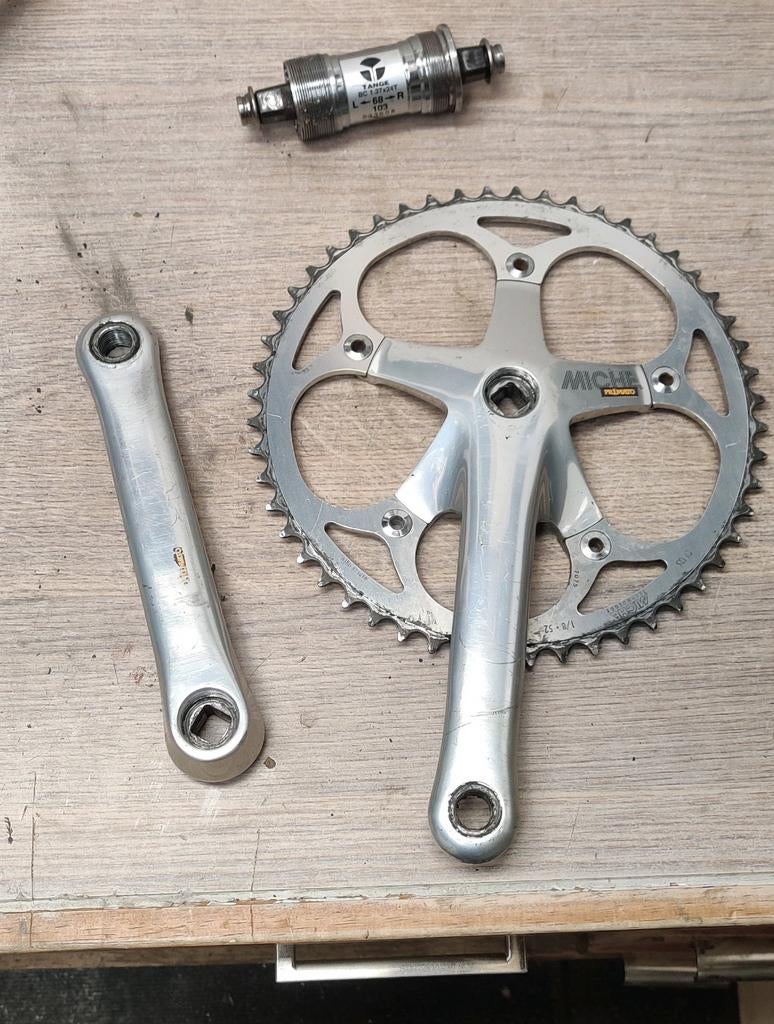 Miche primato baanfiets crankset 165 52t met trapas, Ophalen of Verzenden, Overige typen