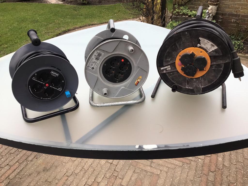 Diverse kabelhaspels prijs per stuk, zie omschrijving., Ophalen of Verzenden, Kabel of Snoer