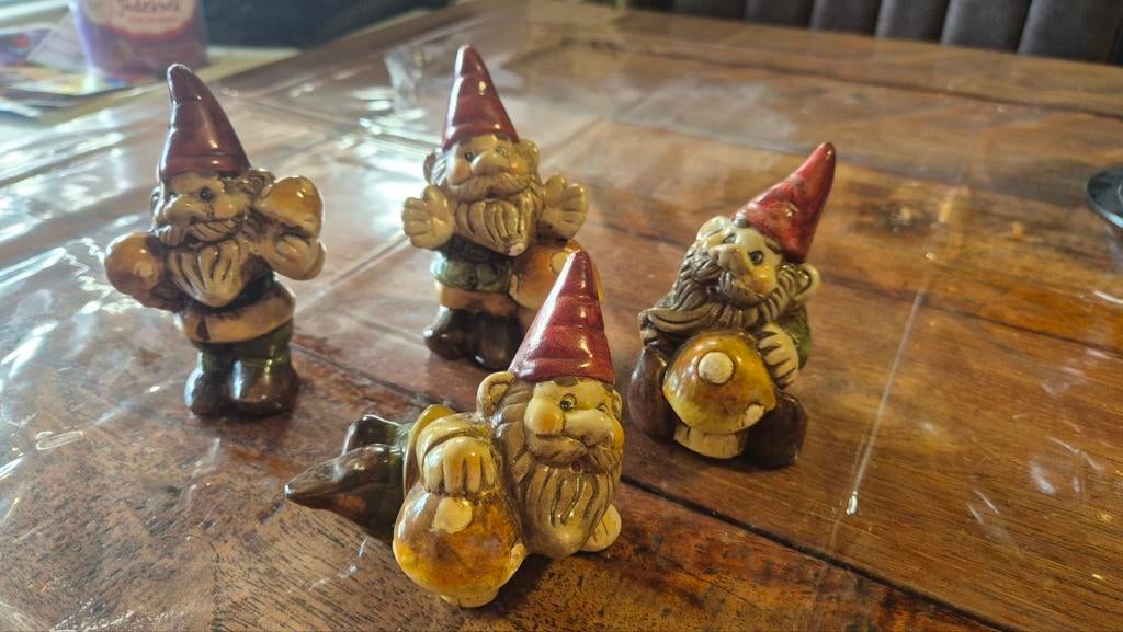 4 kabouter beeldjes, Ophalen of Verzenden