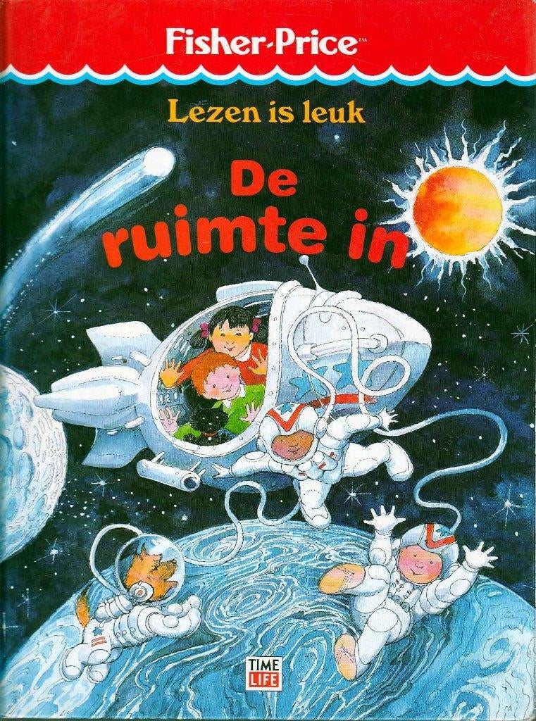 De ruimte in, Time Life Kinderbibliotheek, Fisher-Price, Boeken, Kinderboeken | Jeugd | onder 10 jaar, Zo goed als nieuw, Non-fictie