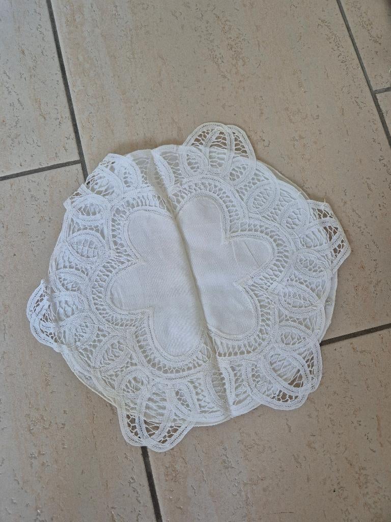 Vintage wit broodmand kleedje, Ophalen of Verzenden