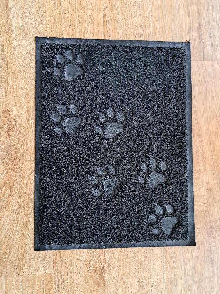 mat zwart voor opvang kattenbak korrels 40 bij 30 cm, Dieren en Toebehoren, Ophalen of Verzenden, Gebruikt