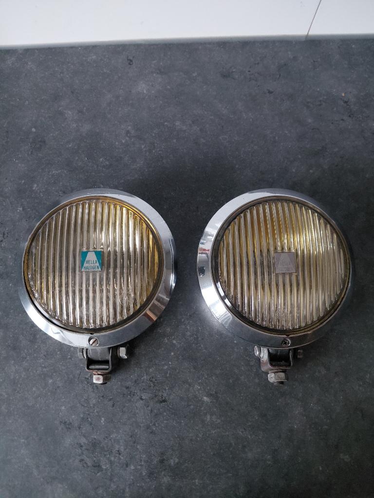 Set Zeldzame Hella 134 Mistlampen Oldtimer VW Kever BMW, Ophalen of Verzenden, Gebruikt, Opel